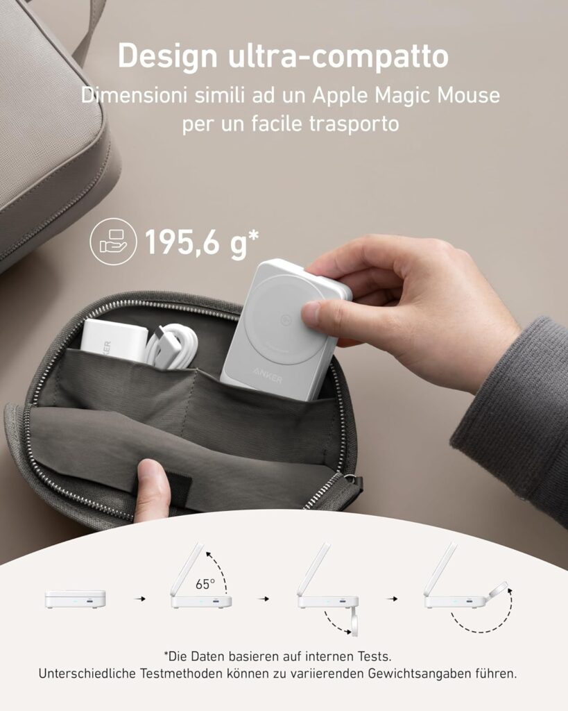 Anker-MagGo-Base-di-Ricarica-3-in-1-Design-Ultra-Compatto-e-Pieghevole-819x1024 Anker MagGo Base di Ricarica 3-in-1: Recensione Completa